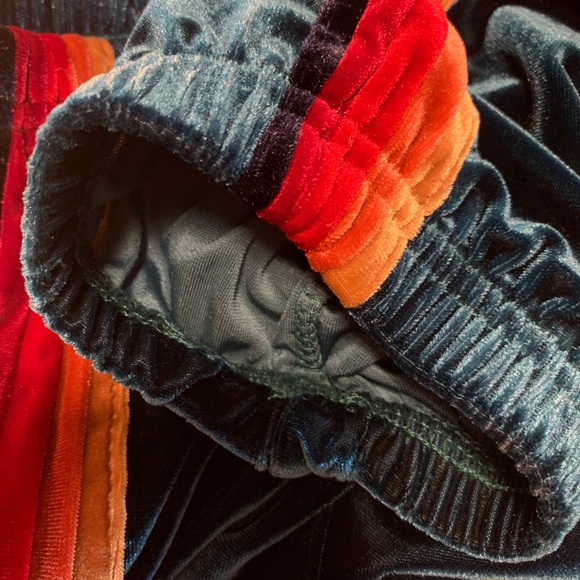 *SOLD* Aviator Nation Velvet Sweatpants Teal L - Picture 8 of 8